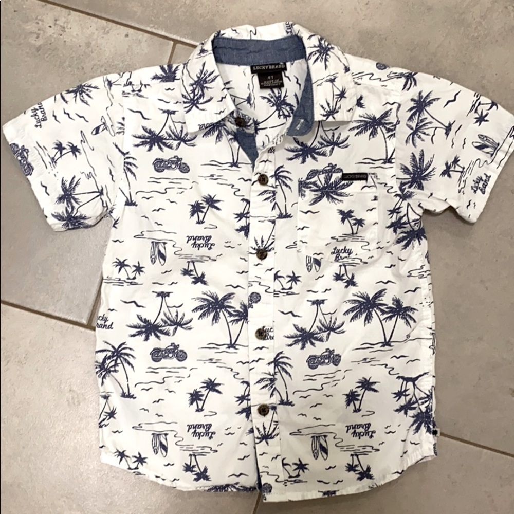 Lucky Bottom Down Short Sleeve Shirt